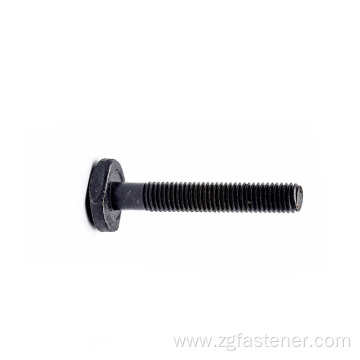 Black oxide Carbon steel T bolt Hammer head t-bolt zinc plated T type hammerhead bolt